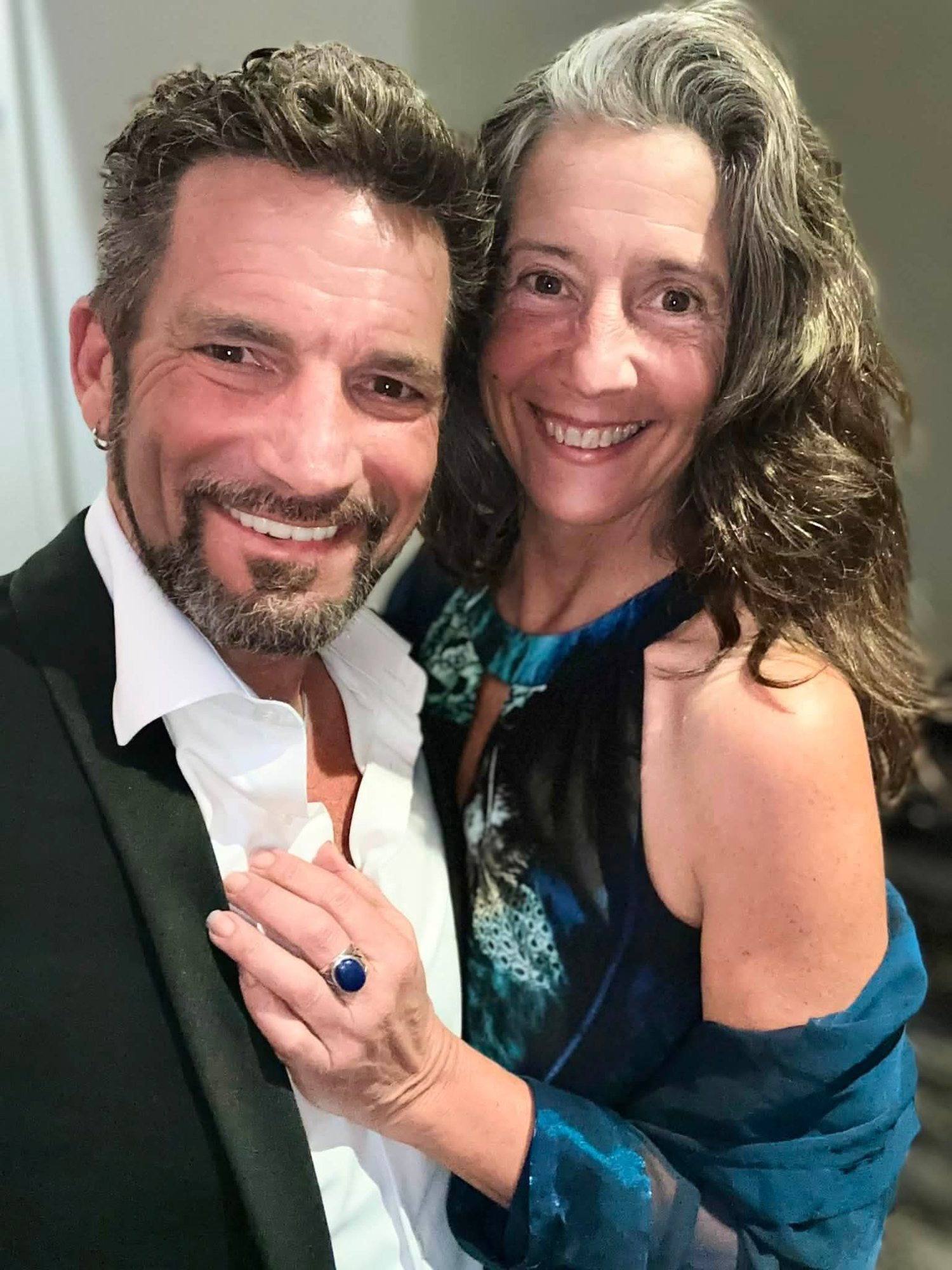 Michael Bennett and Joy, stars of THINK LOVE – Rehearsing a Dream, smiling together
